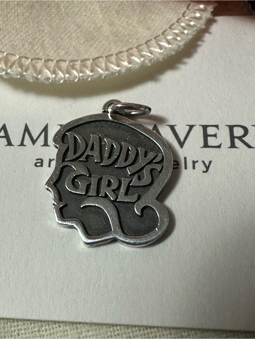 James Avery 'Daddy's Girl' Charm Pendant - Sterling Silver 925 - like new❤️ - Picture 3 of 6